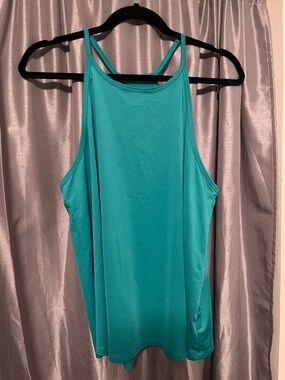 Women’s dry-fit Teal Racerback Tank Top - Casual Stretch Knit